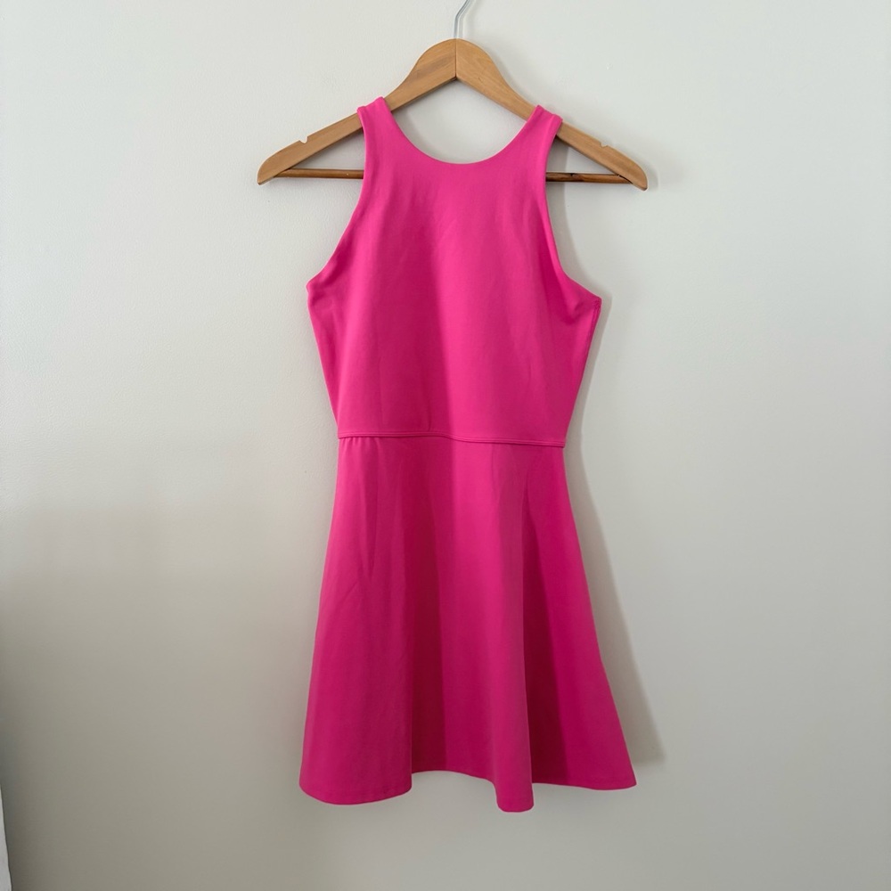 Athleta Conscious Dress Salvia Pink Tank Swing Athletic Racerback Tennis Small - Picture 3 of 11